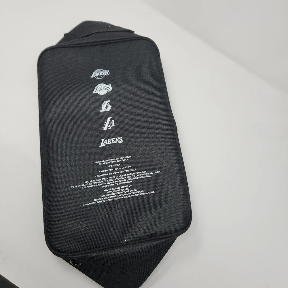 Los Angeles Lakers Sneaker Shoe Holder Zippered Bag Tote Giveaway